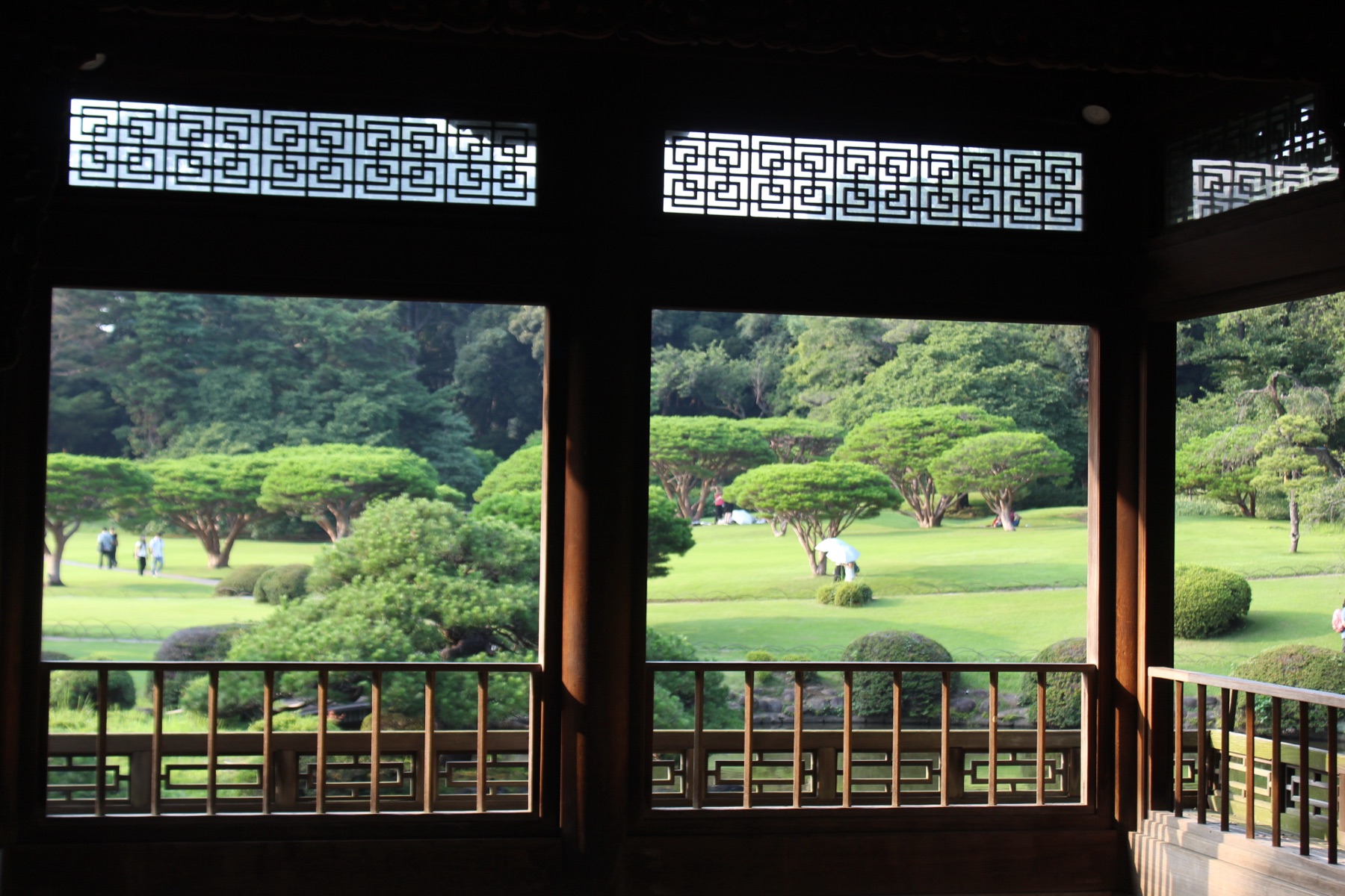 Shinjuku Gyoen from the pavilion, Tokyo